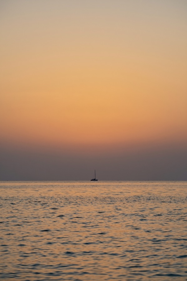 Sunset over the sea, from the Volume One wall art pack